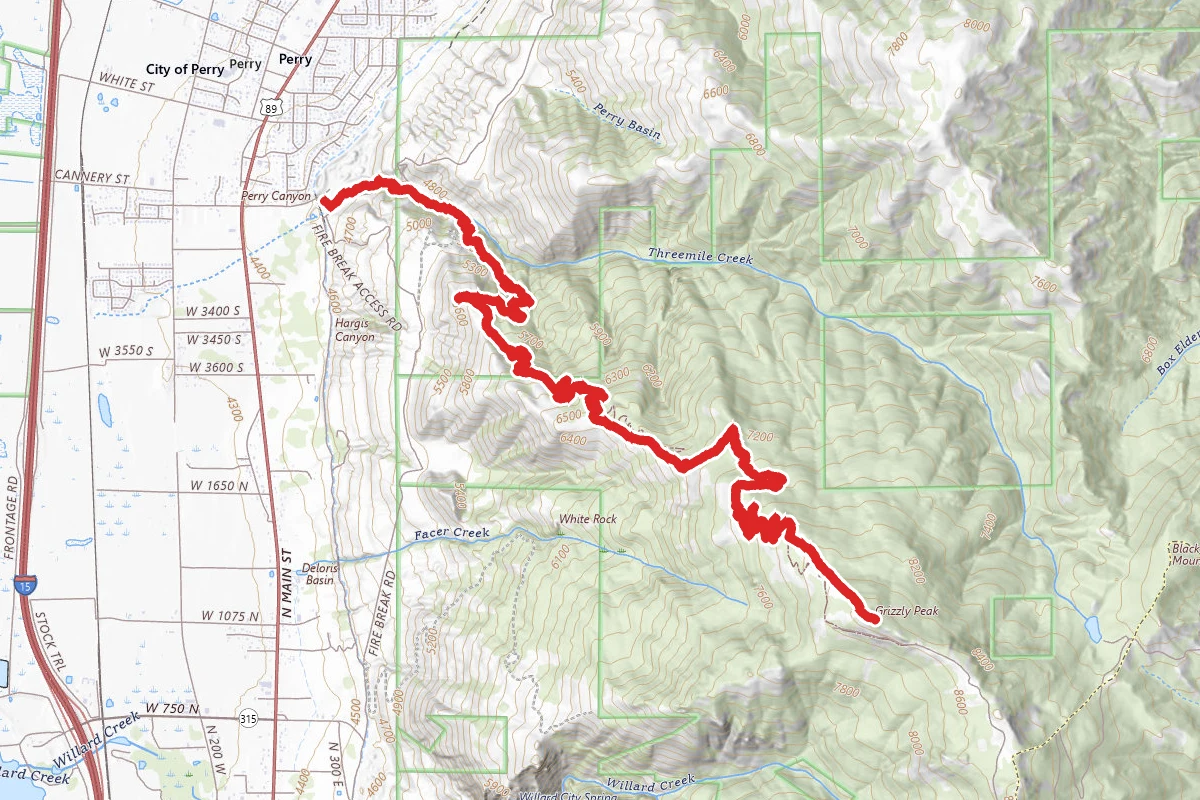 Grizzly Peak via White Rock Trail