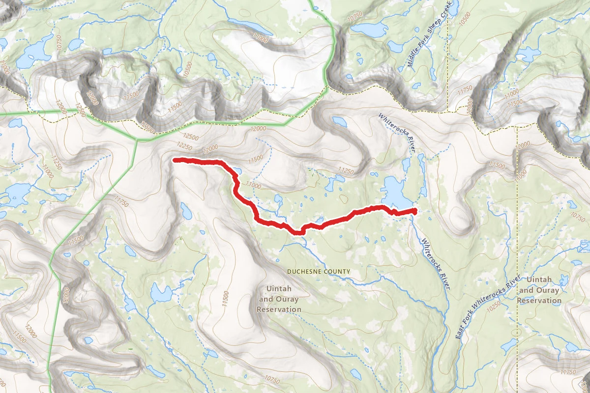 Reader Lakes via Highline Trail