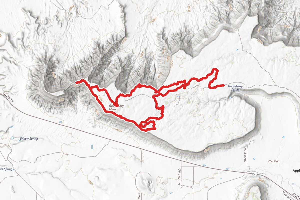 North Rim Trail to Hidden Canyon Trail Loop