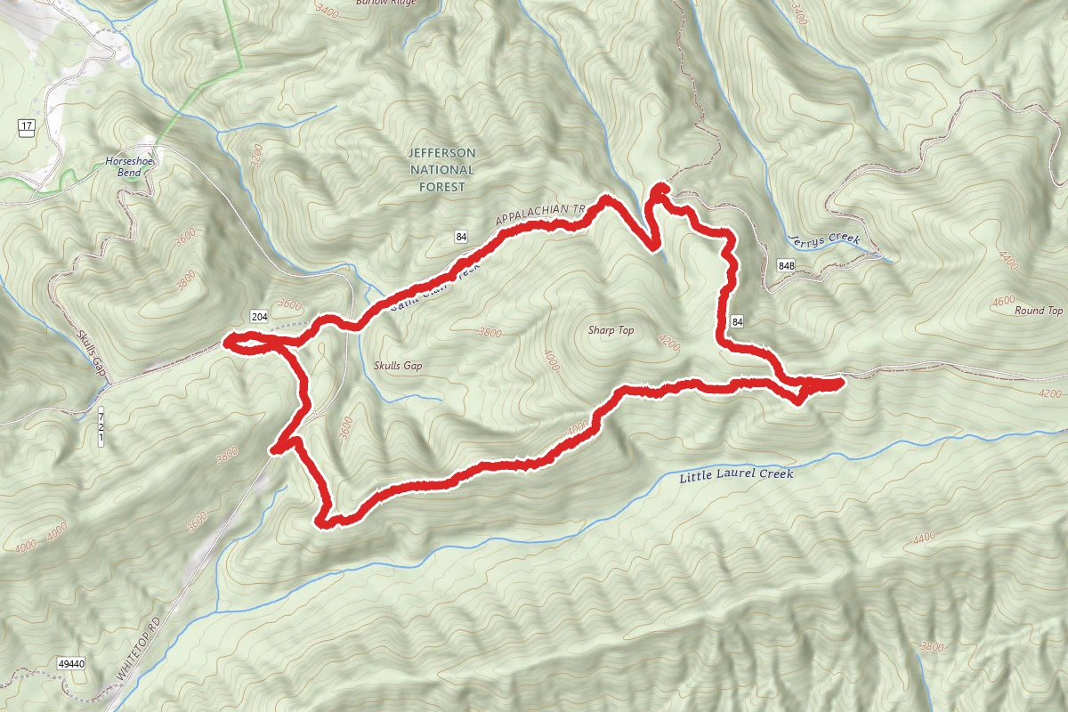 Sharp Top Mountain Loop