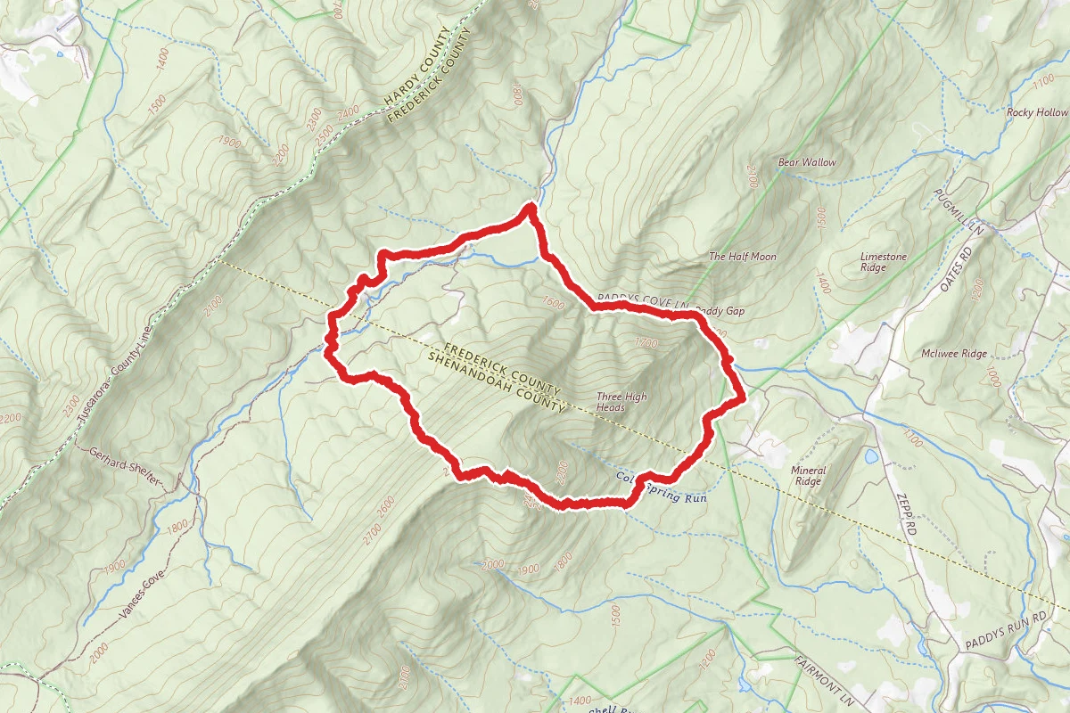 Three High Heads Loop Trail