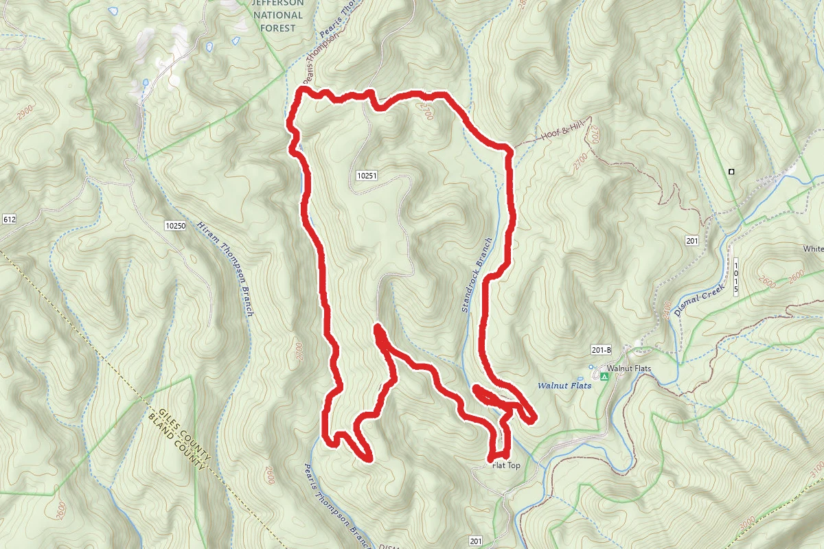 Pearis Thompson and Stand Rock Branch Trail Loop