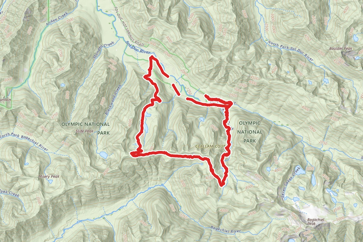 Canyon Creek and Mink Lake Loop Trail