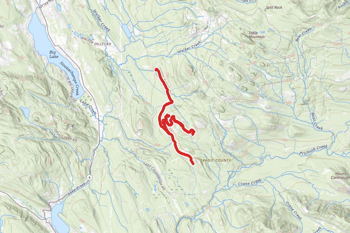 Walker Valley 22 and BR-1604 OHV Trail