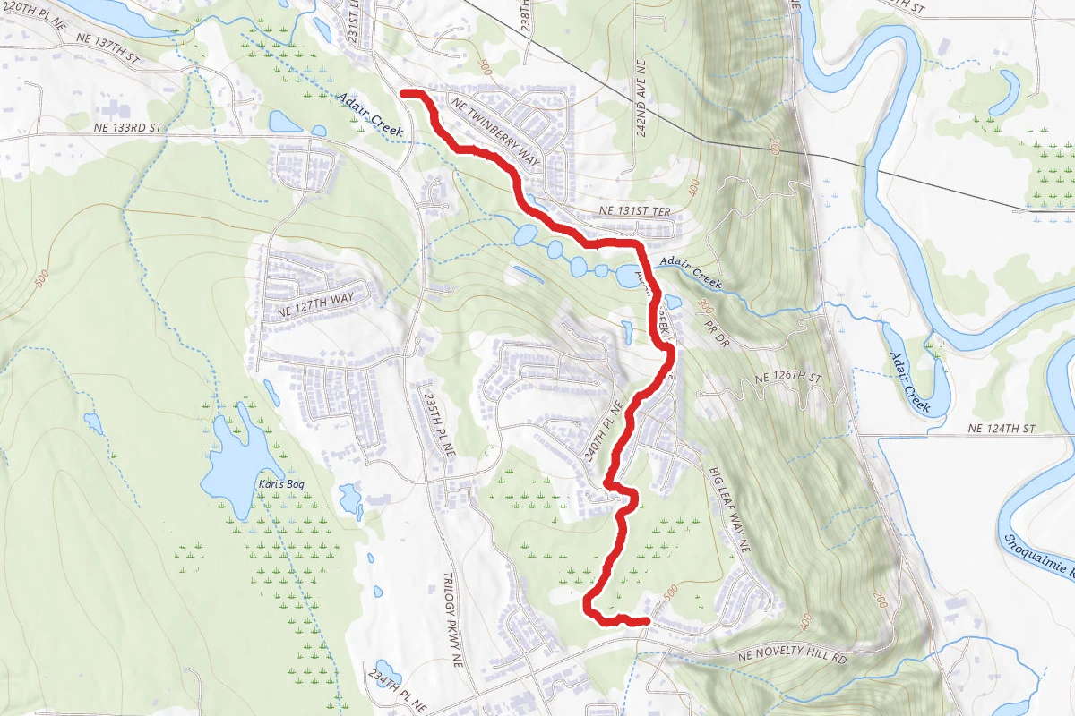 Sunrise Loop and Adair Creek