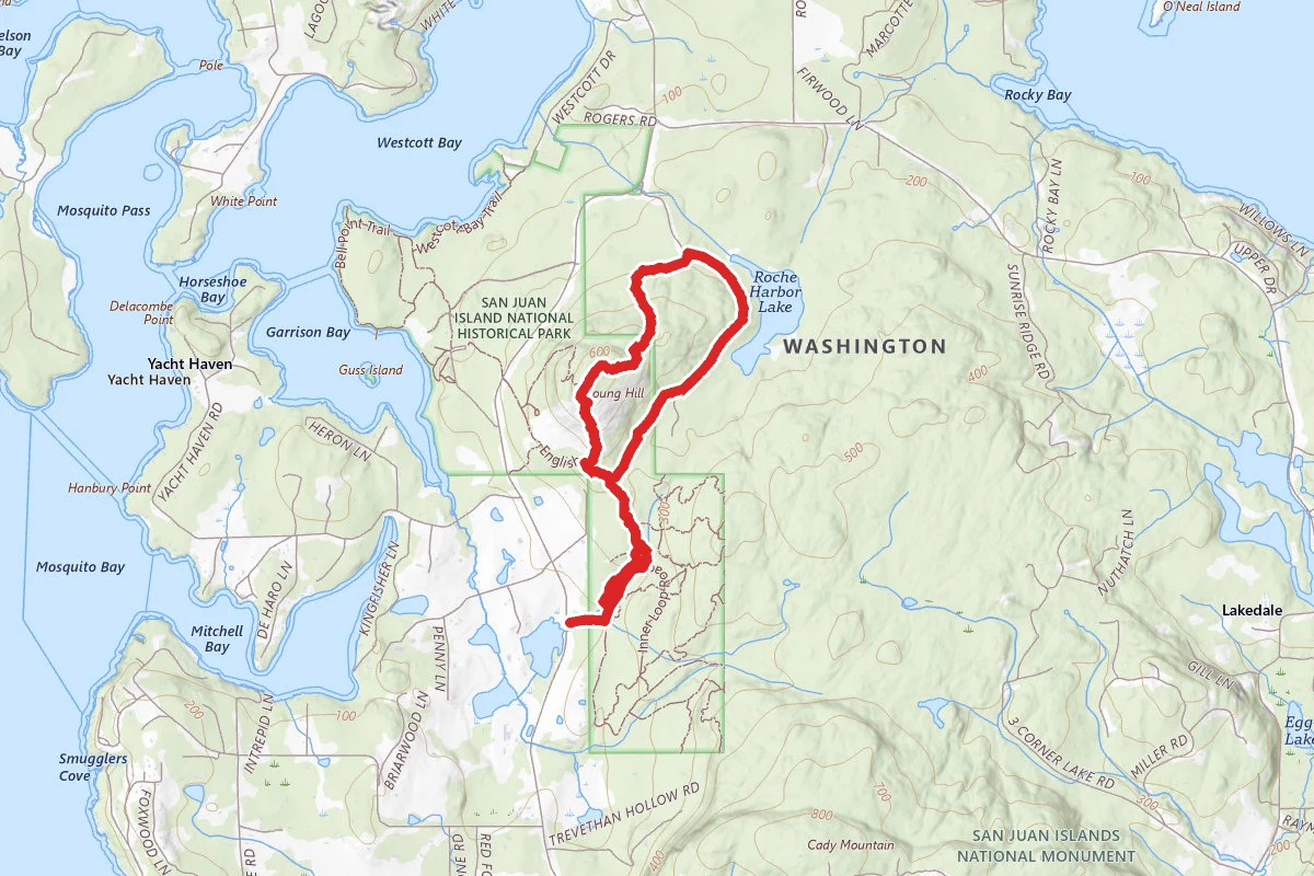 Young Hill Loop via Horse Trail Trailhead