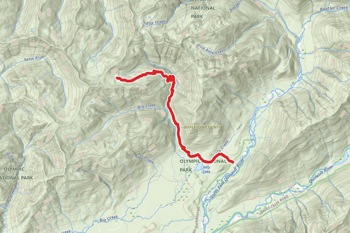Ikeny Lake Trail to Big Creek Trail