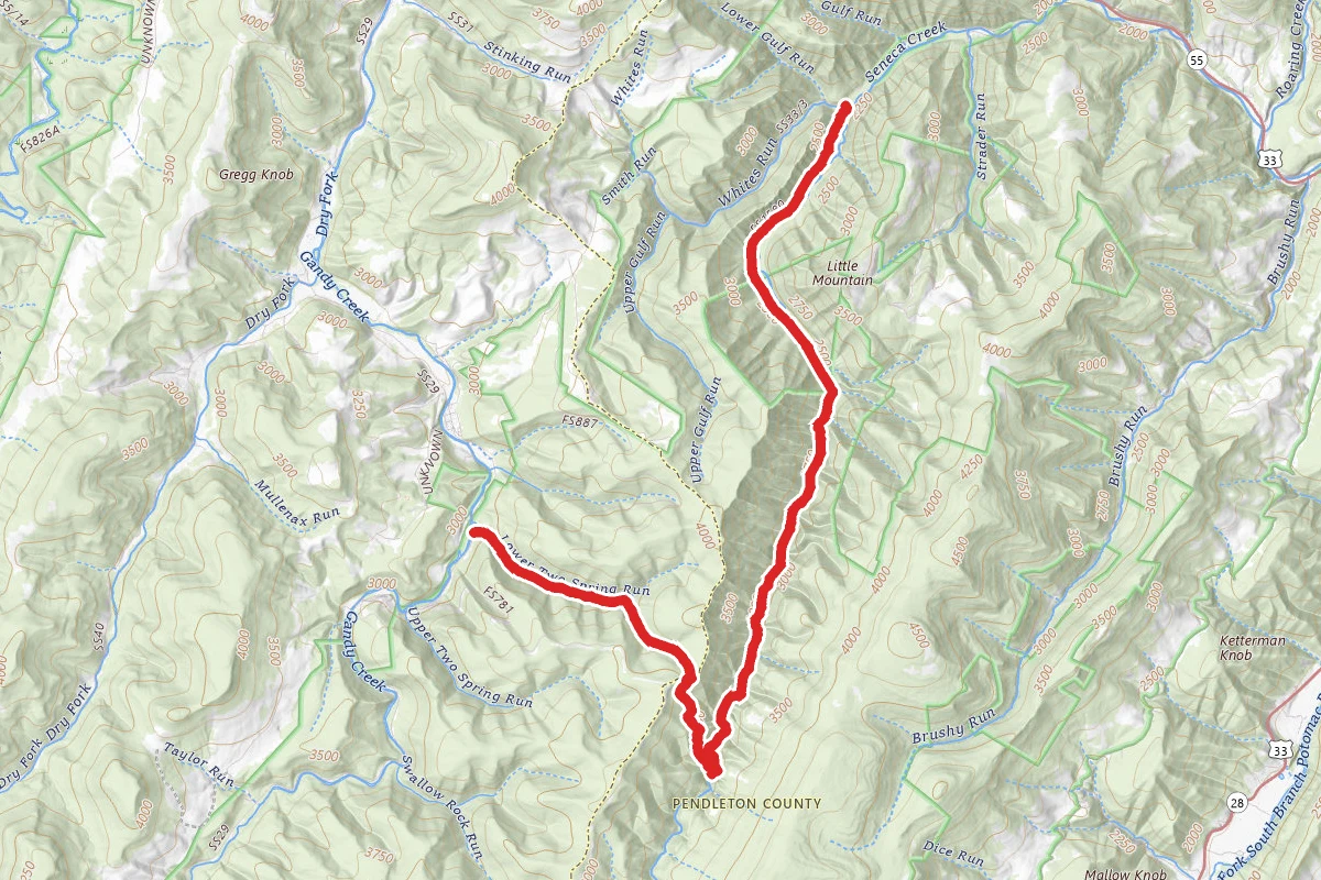 Horton and Seneca Creek Trail