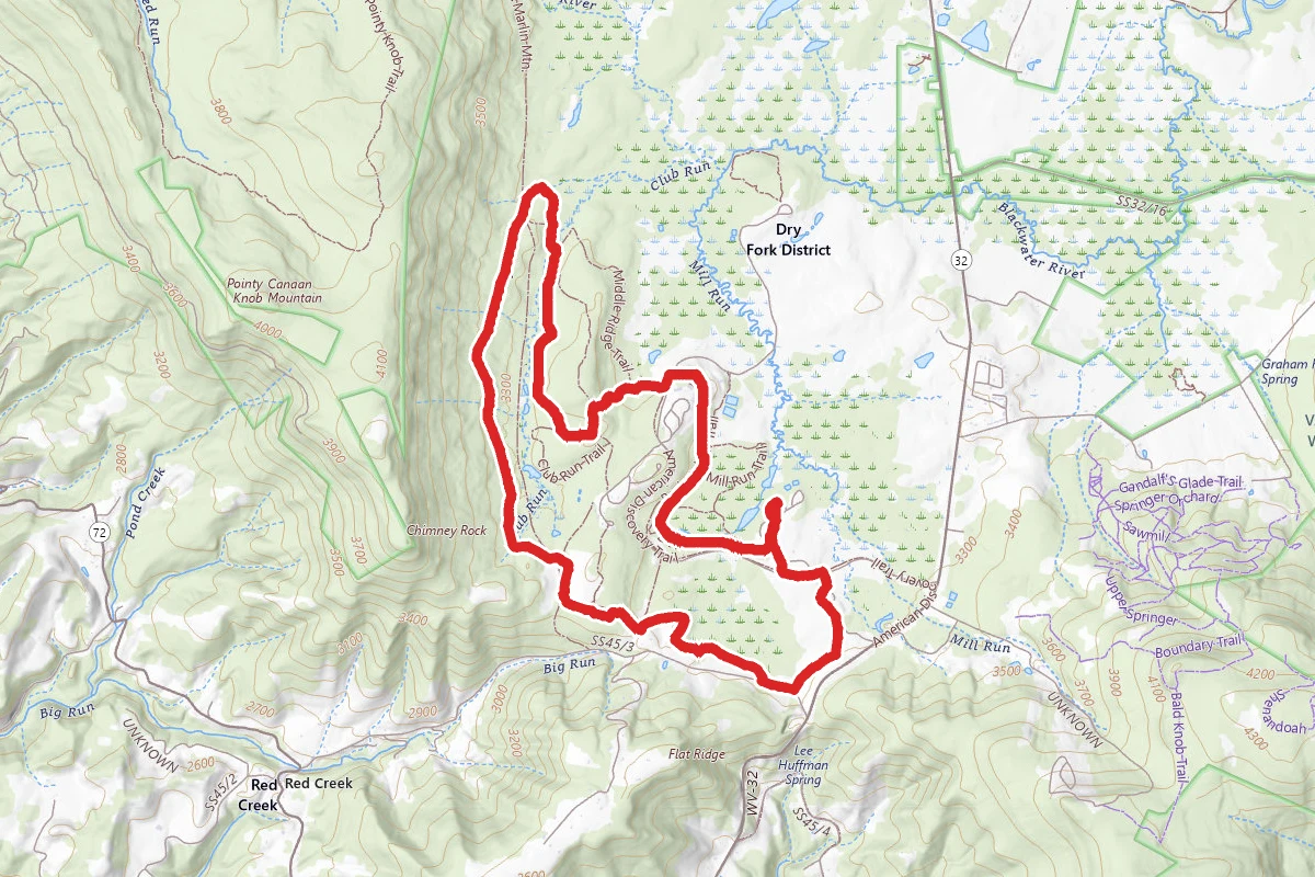 Back Hollow, Railroad Grade Trail Loop