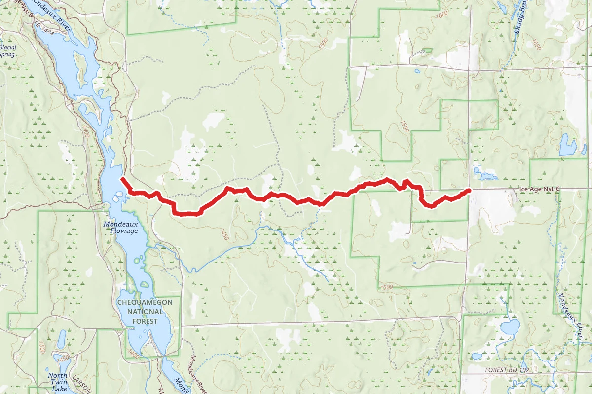 Mondeau Flowage via Ice Age Trail