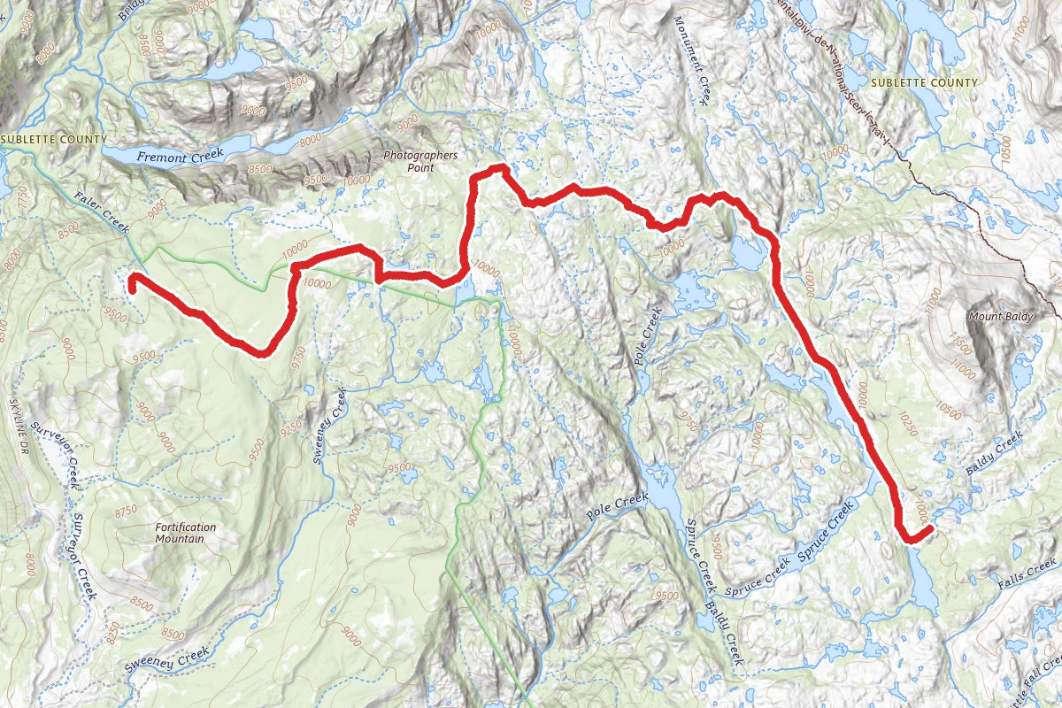 Bell Lakes Via Pole Creek Trail