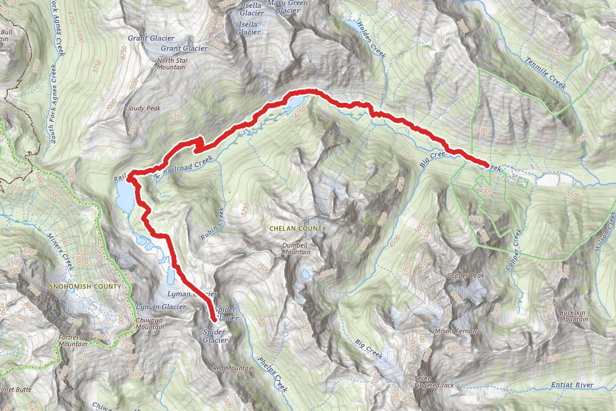 Spider Gap via Cloudy Pass Trail #1256