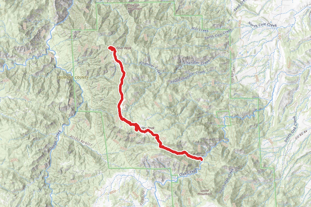 Curley Peak and Tanner Peak