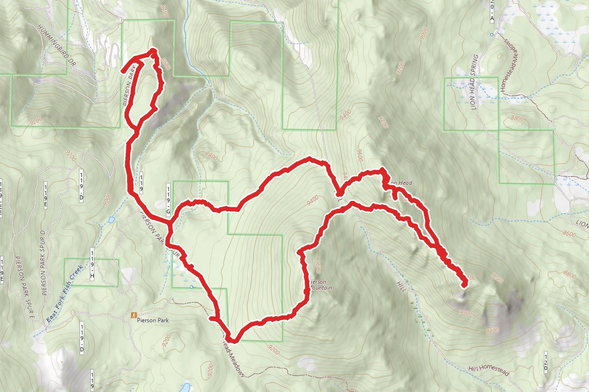 Lion Head, Pierson Mountain, Point 9455