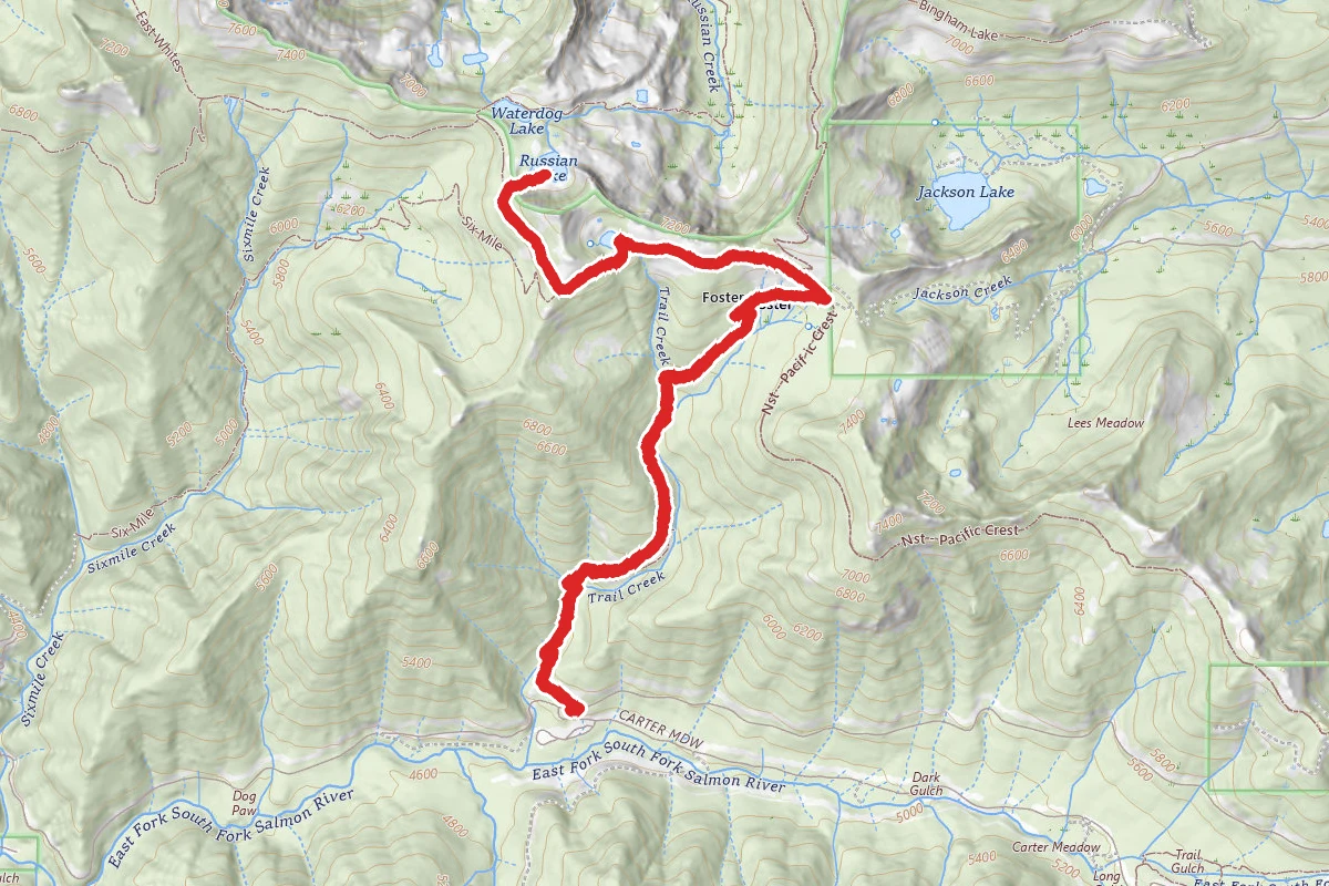 Siphon and Russian Lakes via Trail Creek Trail