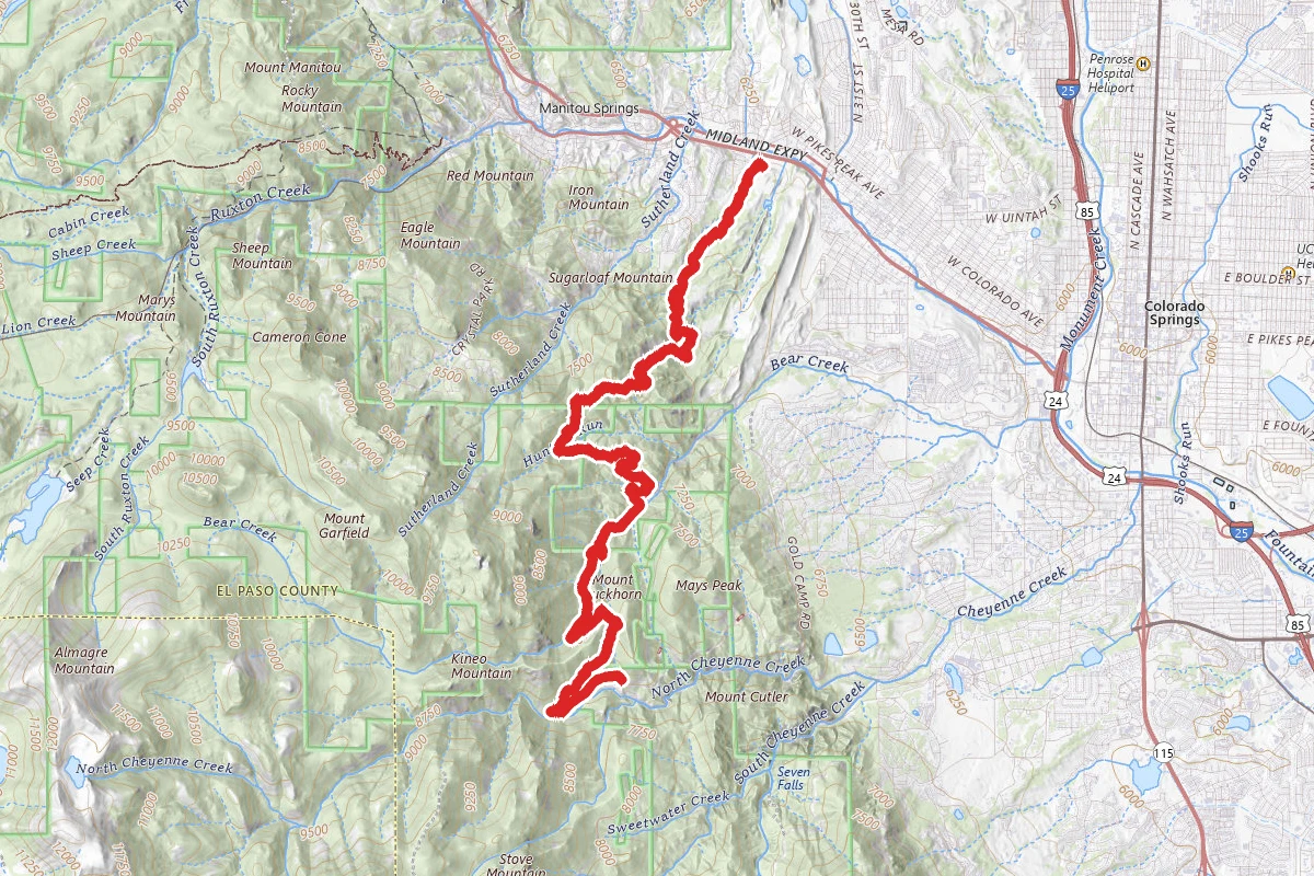 Goldcamp, Buckhorn, Bear Creek, Section 16, Contemplative Trail