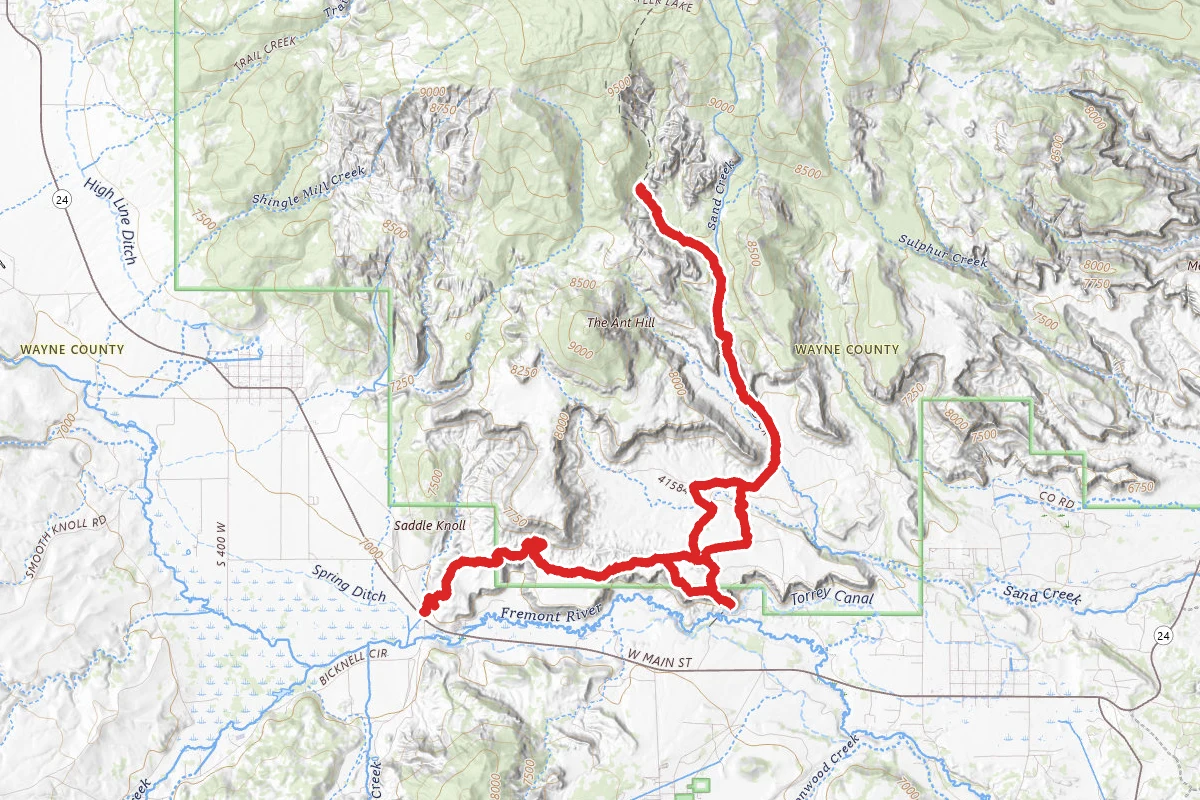 Velvet Ridge to Hells Hole