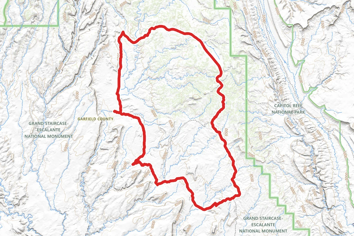 Wolverine Loop Road route map