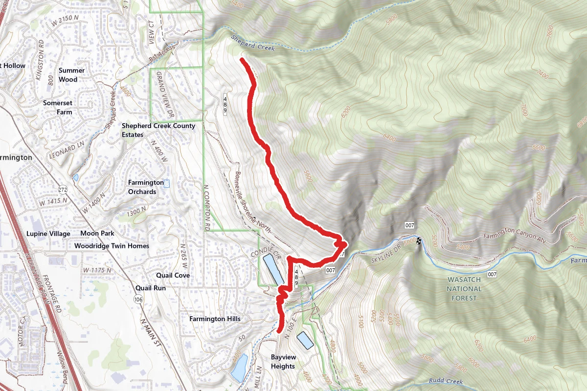 Farmington Upper Terrace Trail