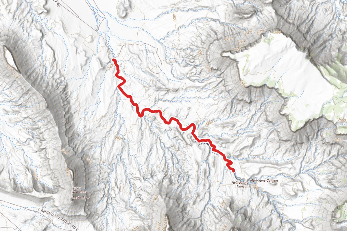 Professor Creek and Mary Jane Canyon Trail