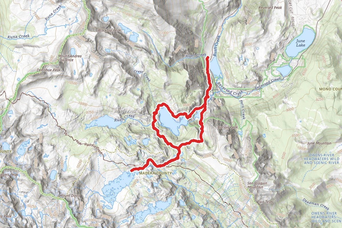 Silver Lake to Thousand Island Lake Hike