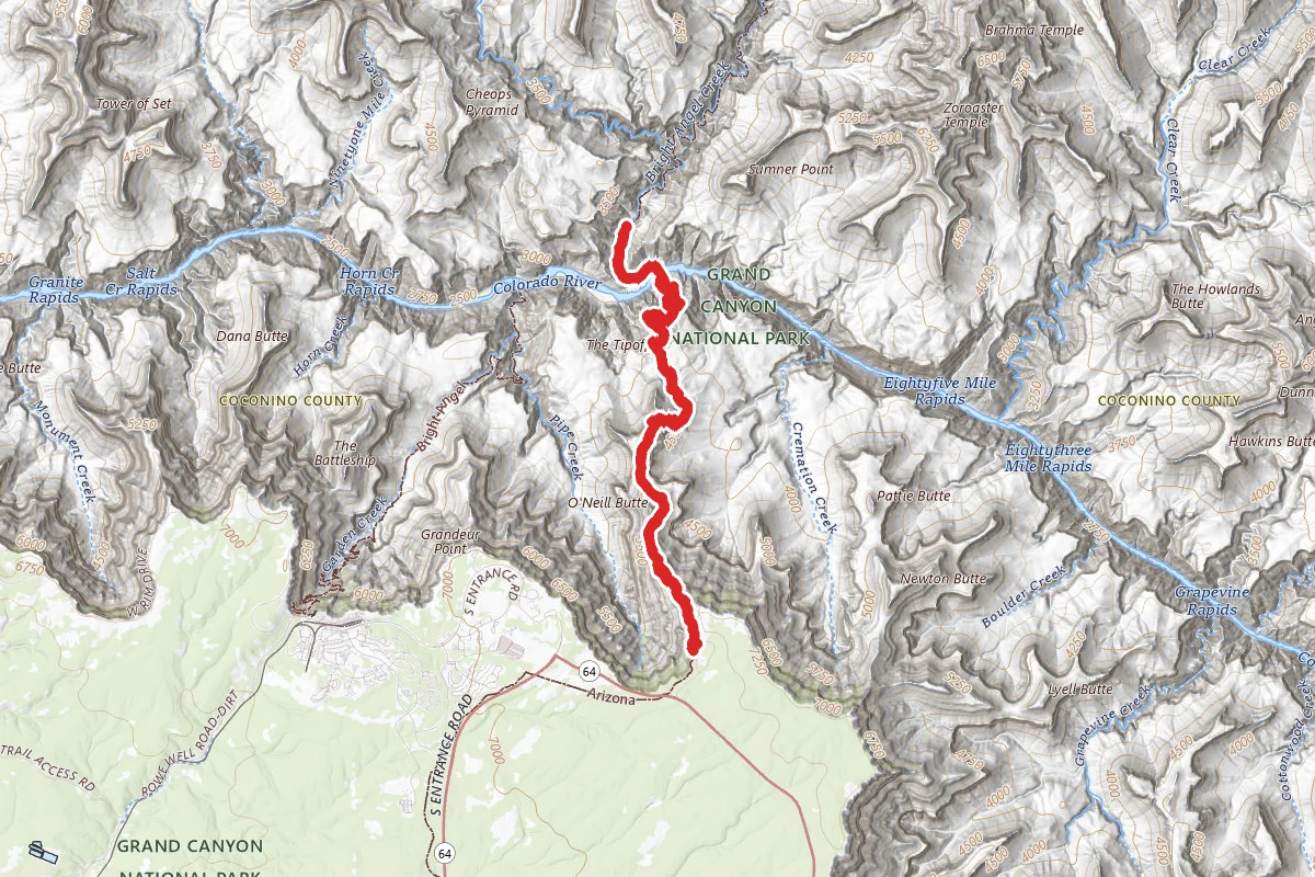 South Kaibab Trail to Phantom Ranch