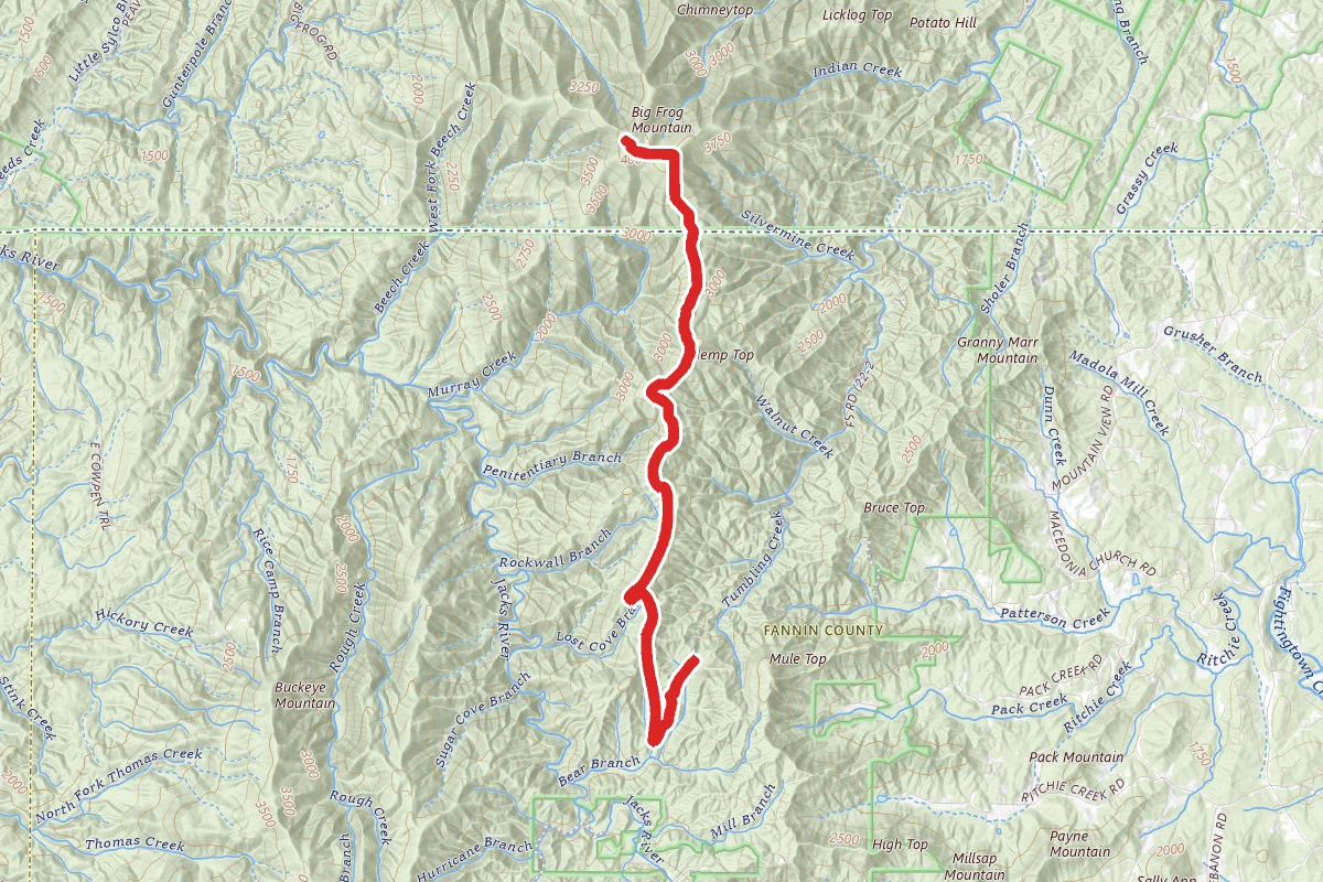 Benton Mackaye Trail Dally Gap To Big Frog Mountain