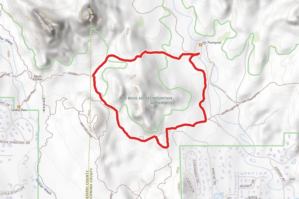 Cibola Pass and Jordan Trail Loop