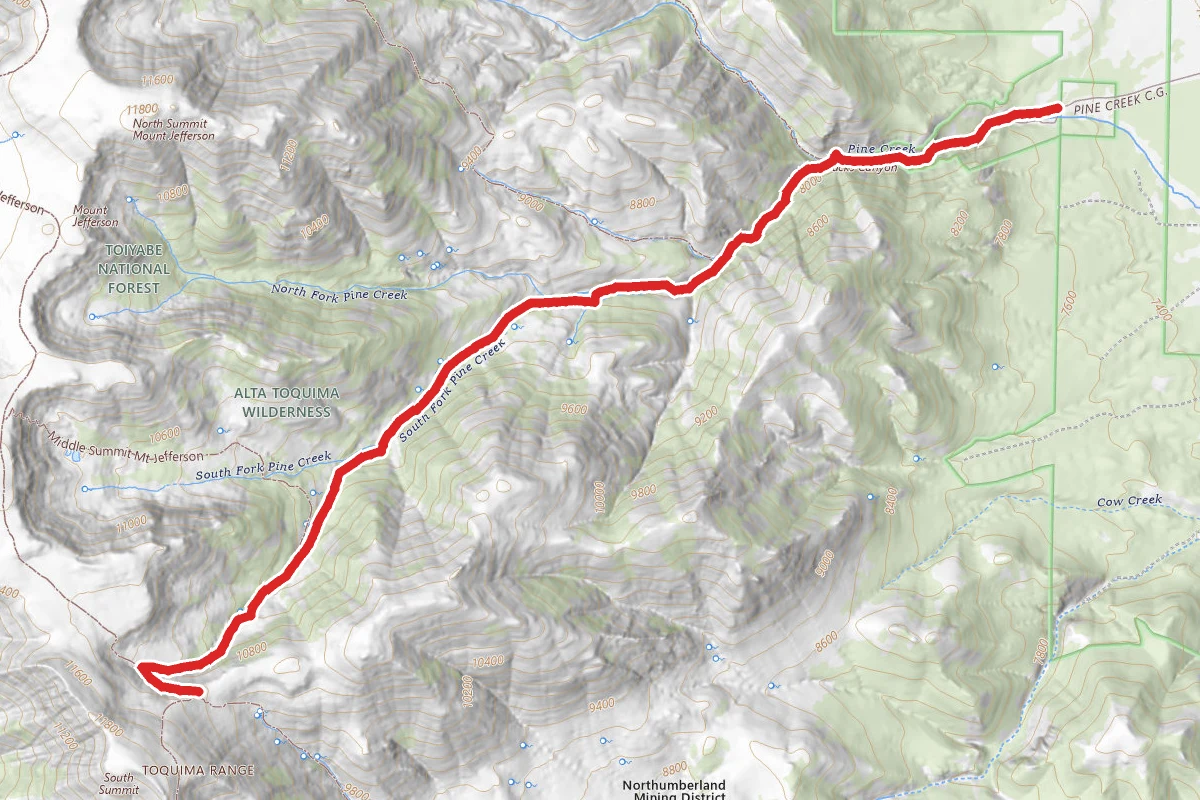 Pine Creek (Alta Toquima Wilderness)