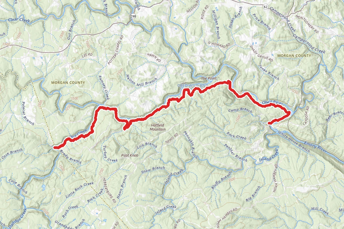 Devil's Breakfast Table to Nemo Bridge Trail and Cumberland Trail
