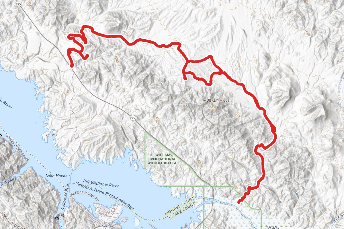 Cat Tail Cove to Rovey's Needle OHV Trail