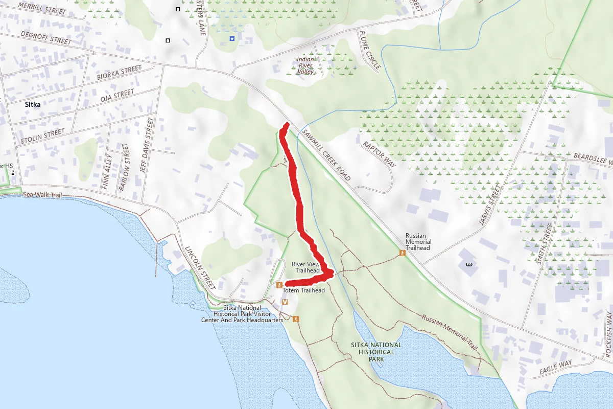 Sitka Historical Park Riverview Trail