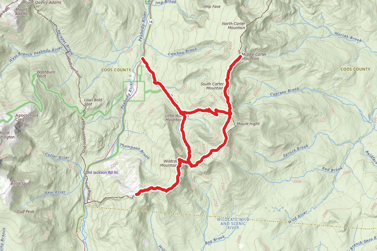 Carter Mountain and Wildcat Mountain Loop