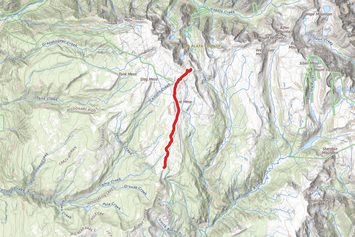 Lime Mesa to Needle Creek Overlook