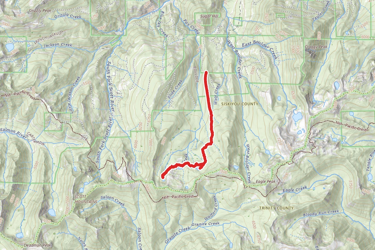 Virginia Lake via Fox Creek Lake Trail