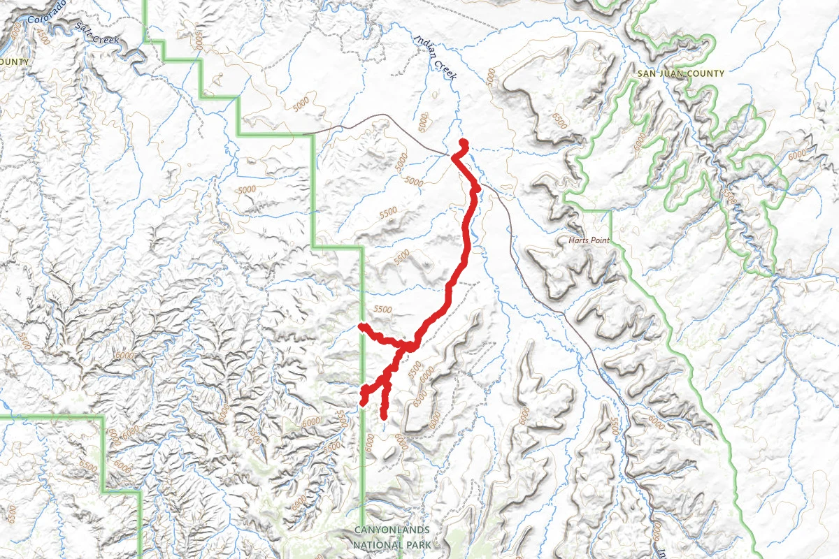 Davis Canyon and Anasazi Ruins OHV Trail