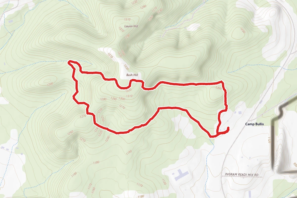 Hillview, Red Oak, and Cedar Flats Trails