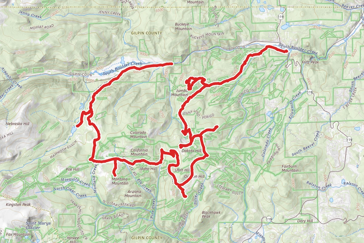 Jumbo Mountain, Dakota Hill, and Elk Park OHV Trail
