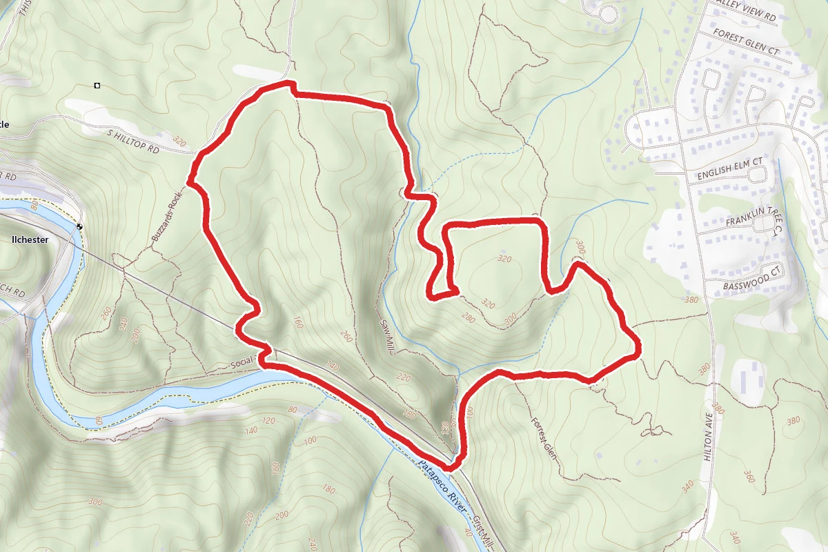 Drugs, Pigs Run, Charcoal, and Sawmill Branch Loop