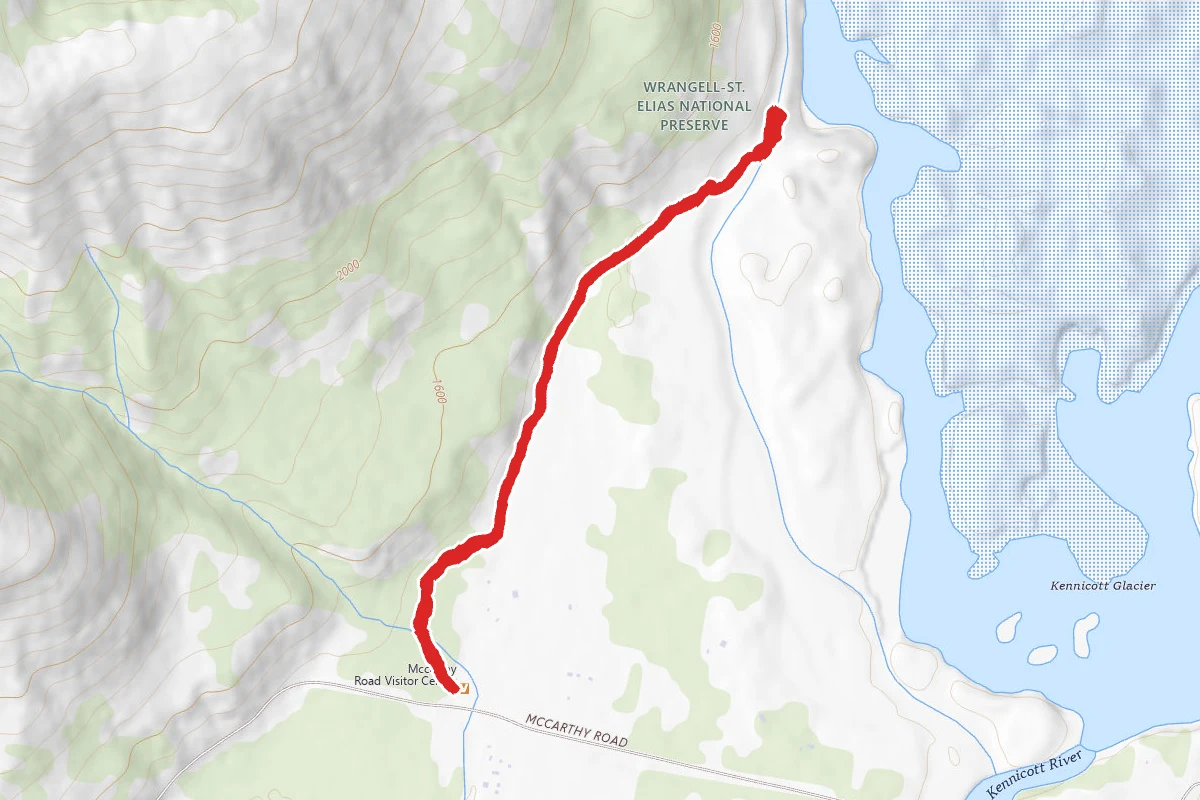 West Kennecott Glacier Trail