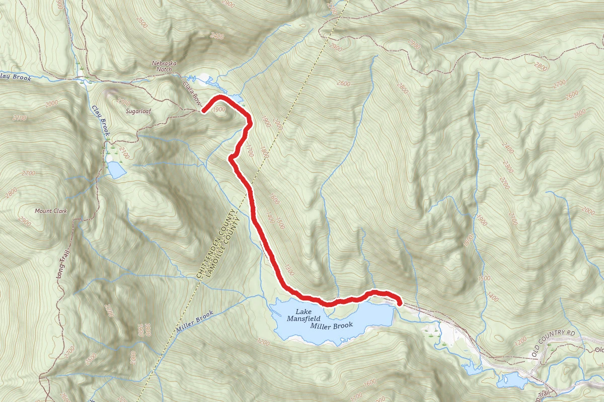 Nebraska Notch, Lake Mansfield Trail