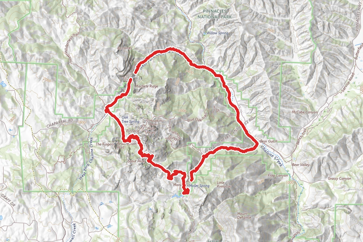 Old Pinnacles Trail Loop