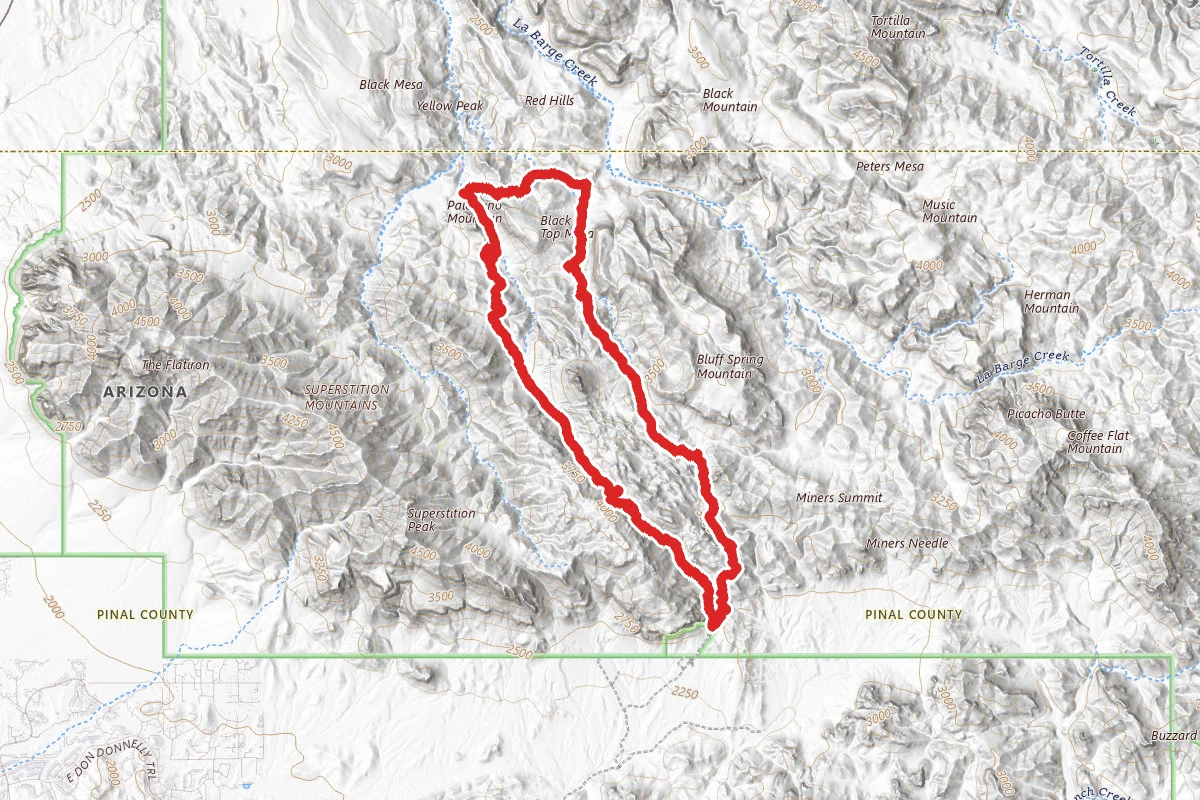 Black Top Mesa from Peralta Trailhead