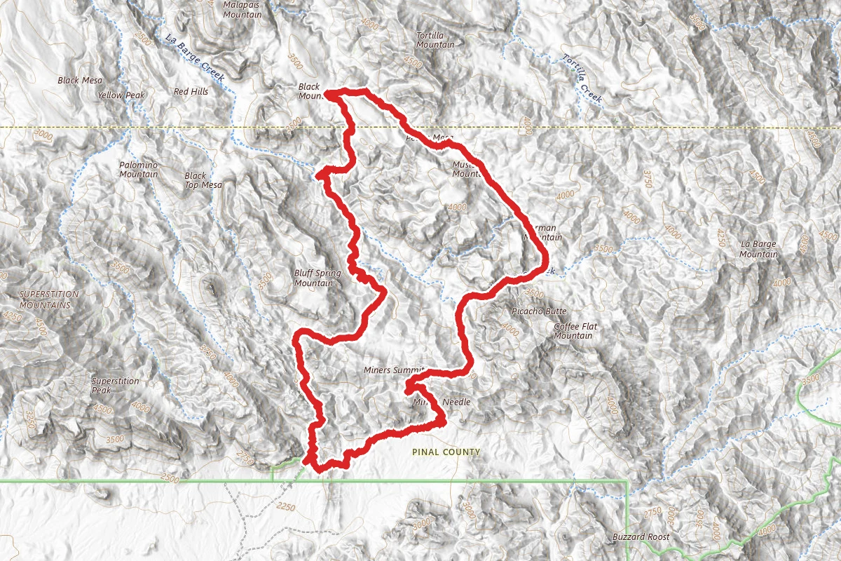 Peralta - Horse Camp - Peters - Charlebois - Peralta Loop