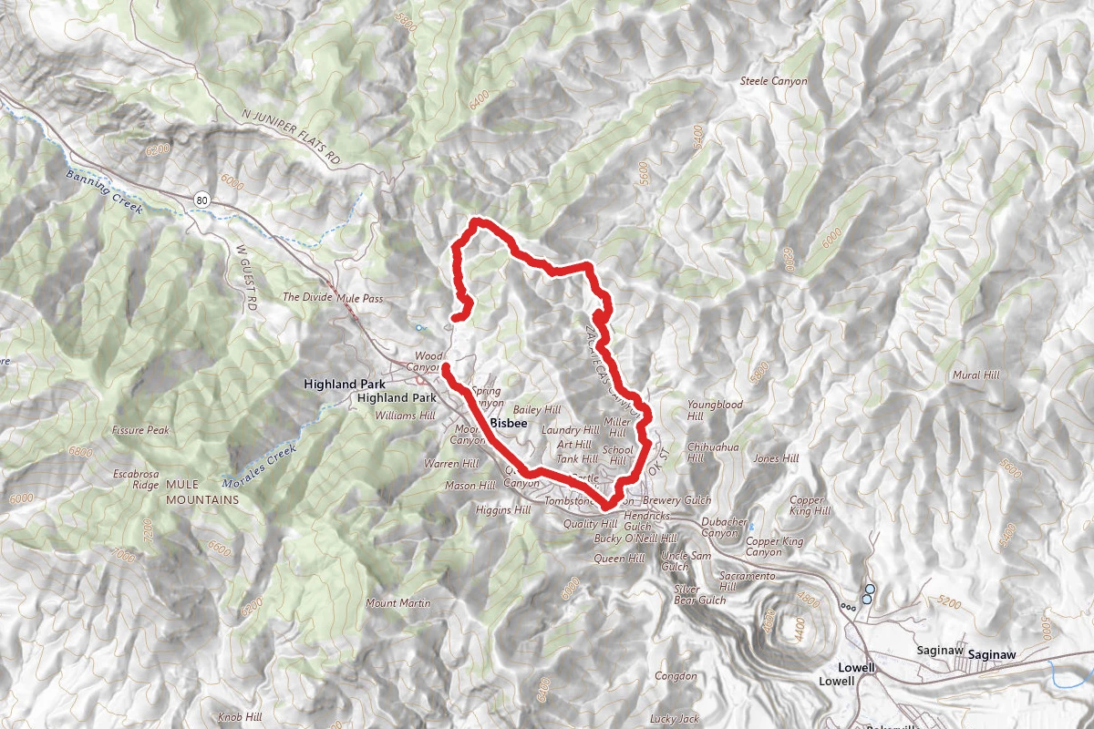 Zacatecas and Wood Canyon Loop
