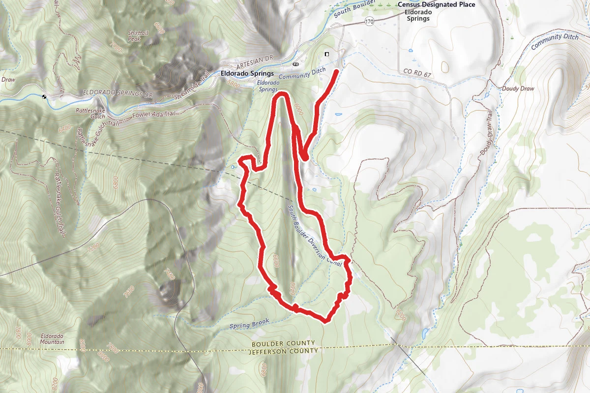 Fowler Goshawk Ridge, and Spring Brook Loop North