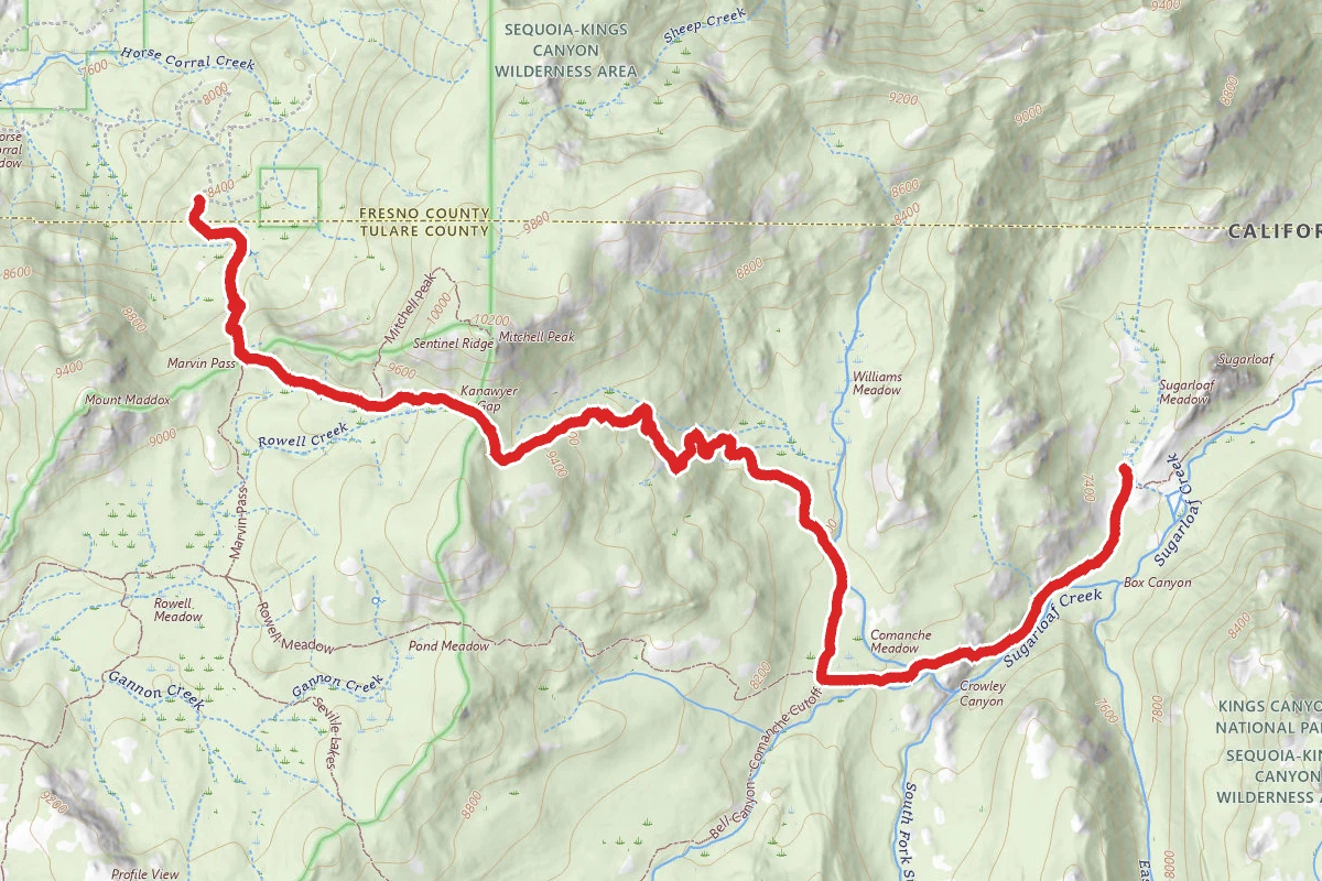 Sugarloaf Camp via Mitchell Peak Trail