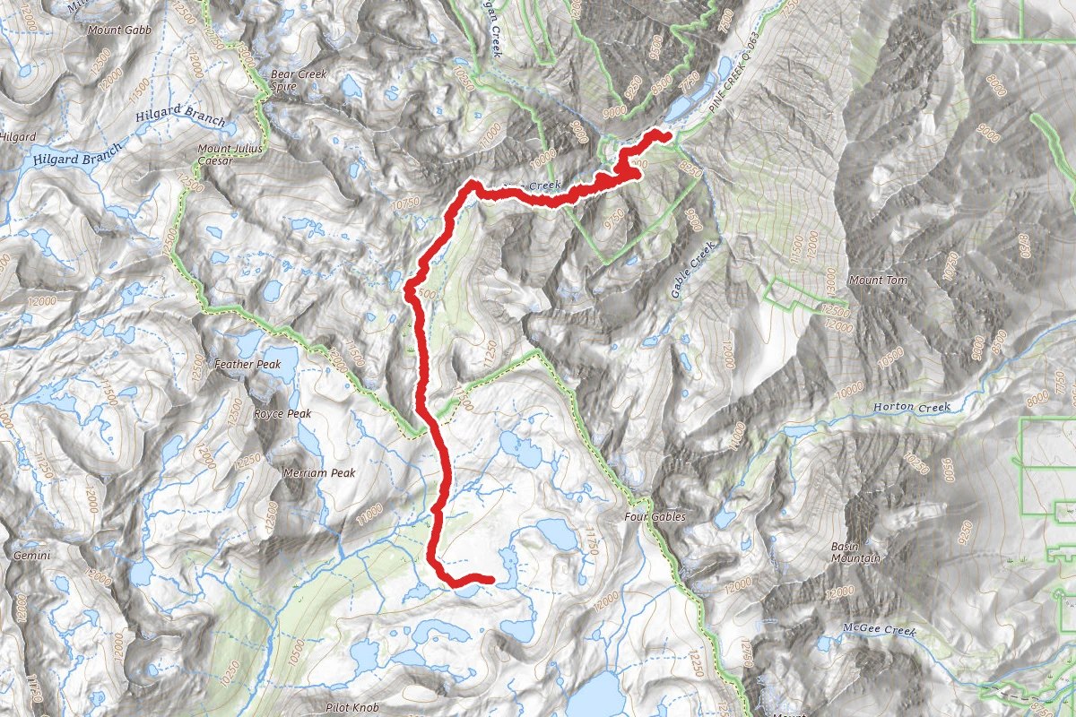 Moon Lake and L Lake via Pine Creek