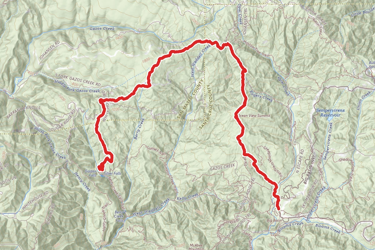 Dool Trail and Johansen Road to Sunset Trail Camp
