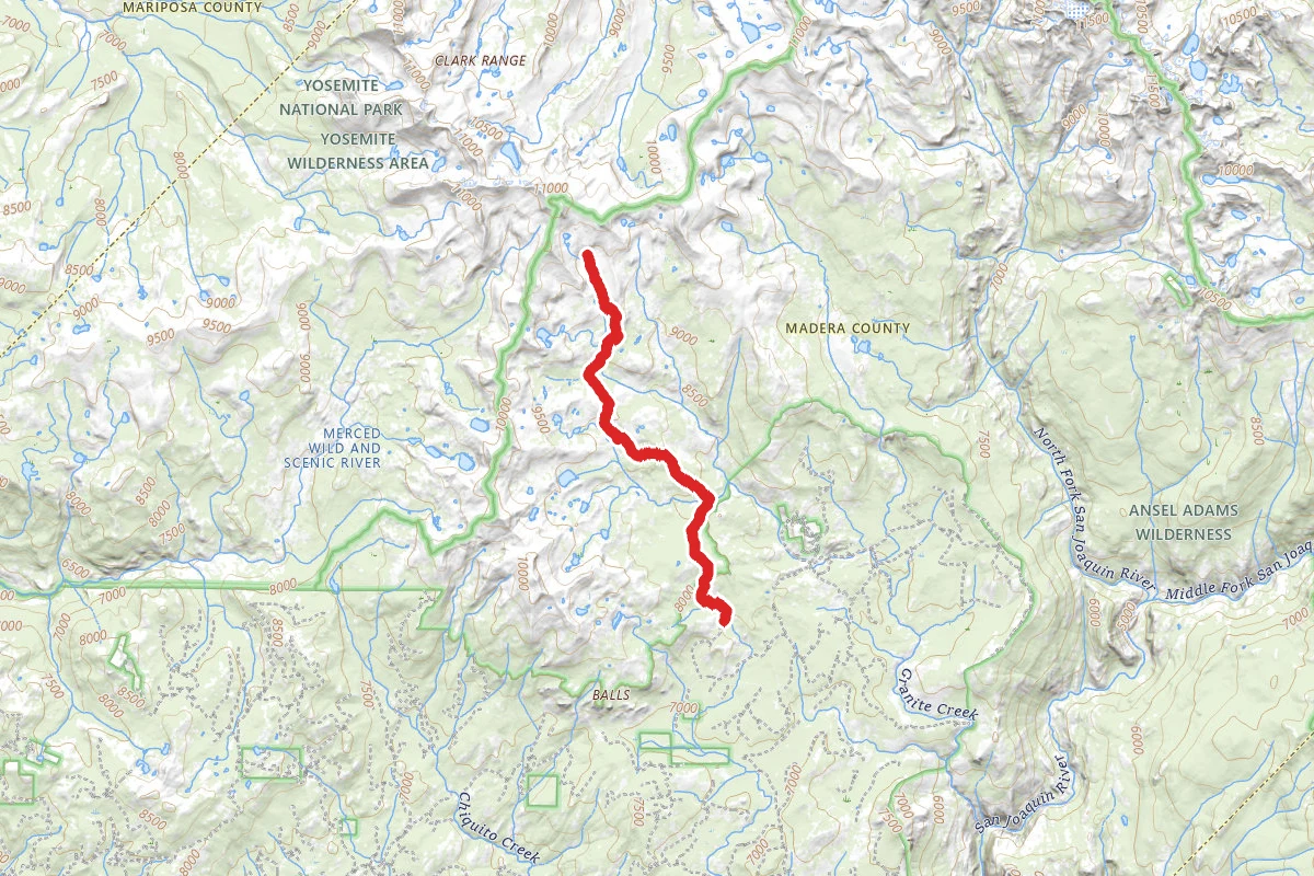 Norris Trailhead to Slab Lakes